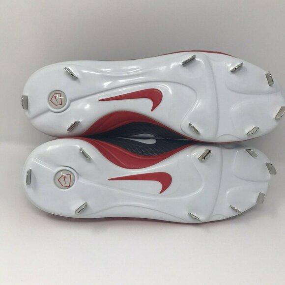 Mens Nike Air MVP Black and Red BSBL Baseball Cleats 684685-061 Size 10.5 - Picture 4 of 5